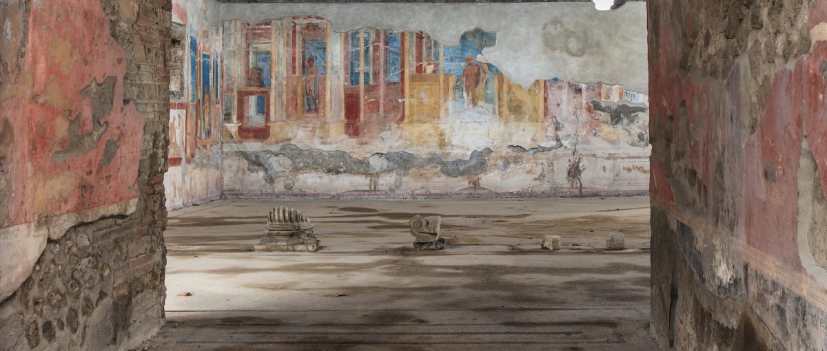 Ancient fresco at Pompeii