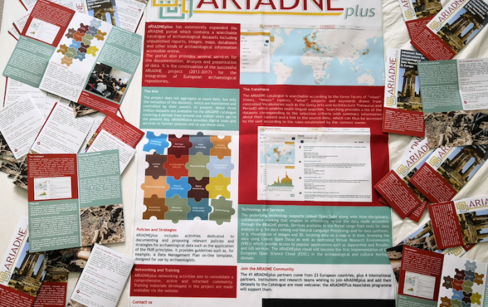 Image of ARIADNEplus poster and leaflets