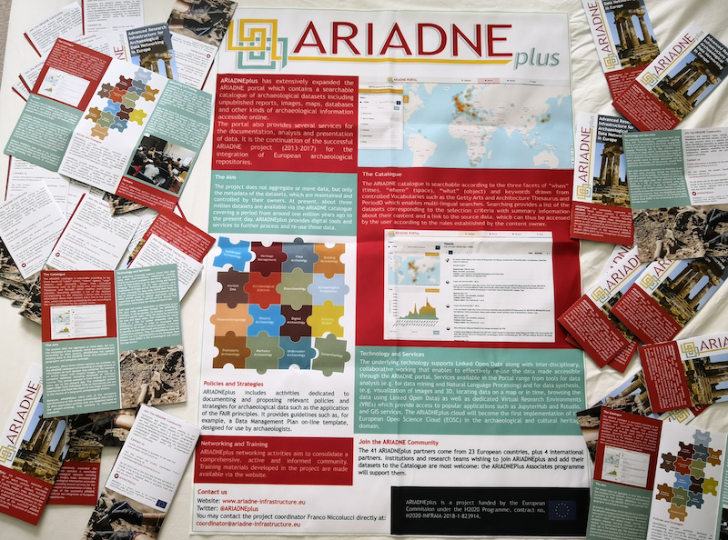 Image of ARIADNEplus poster and leaflets