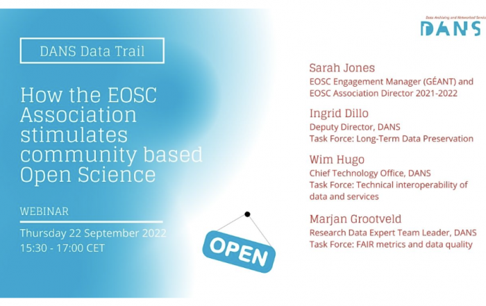 DANS Trail workshop: How the EOSC Association stimulates community based Open Science - image